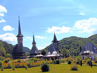 Barsana orthodox monastery in Maramures, Romania