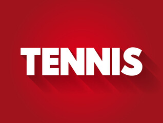 Tennis text quote, sport concept background