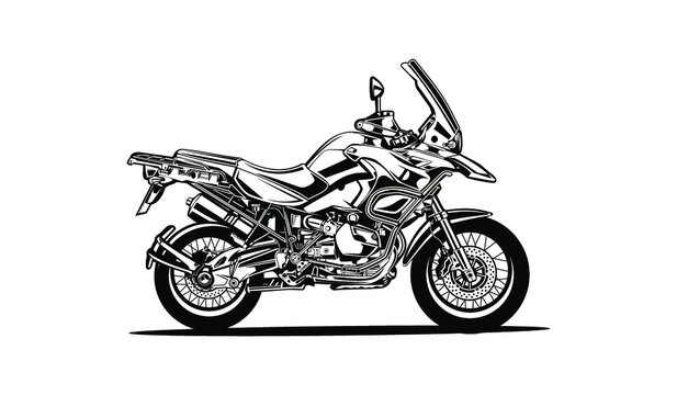 motorcycle sport bike silhouette