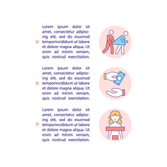 Commercial sexual exploitation concept line icons with text. PPT page vector template with copy space. Brochure, magazine, newsletter design element. Sexual slavery linear illustrations on white