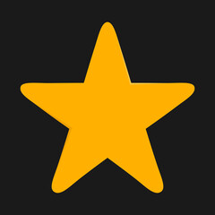 Obraz premium star shape icon vector, favourite sign icon vector