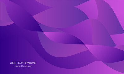 Wave abstract background. Colorful shiny wave with lines. Curved wavy line, smooth stripe. Vector illustration