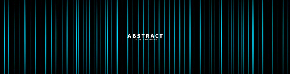 Abstract banner Colorful geometric background ,neon light lines blue in a straight line digital background , Modern background design for presentation design , illustration Vector EPS 10