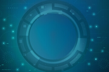 2d illustration futuristic technology background
