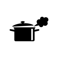 Pot vector icon on white background