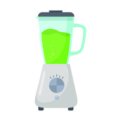 Blender is a bright image. Kitchen appliances.