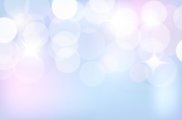 Vector silver abstract bokeh snowfall. Winter Christmas holiday background with glitter
