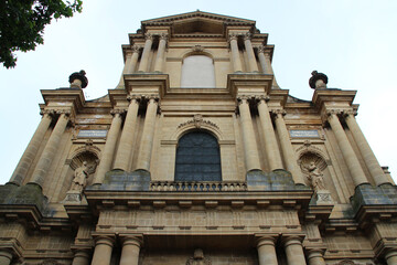 saint-vincent basilica in metz in lorraine (france) 