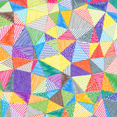Low poly sketch background. Appealing square pattern. Awesome abstract background. Vector illustration.