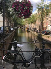 Fototapeta premium bikes on the canal