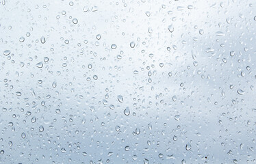 water drops on glass texture background.