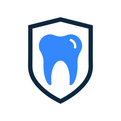 Care, dentistry, protection icon. Simple editable vector design isolated on a white background.