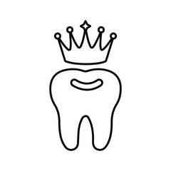 Dental, Care, fresh tooth line icon. Outline vector.