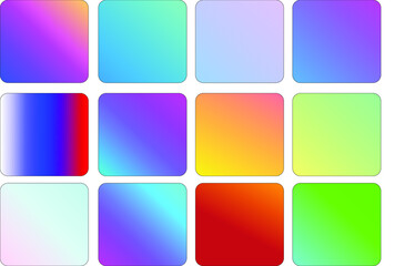 set of colorful buttons