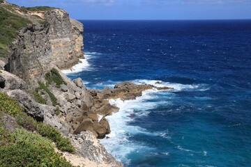 Fototapeta na wymiar Majestic cliffs in Guadeloupe