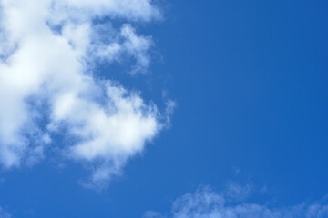 white clouds on the blue sky perfect for the background