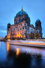 Fototapeta na wymiar Berlin Cathedral and the Spree River, Berlin, Germany
