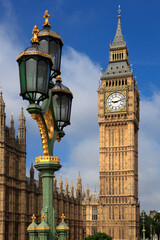 Fototapeta na wymiar Elizabeth Tower or Big Ben, London, UK