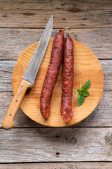 Traditional Spanish chorizo