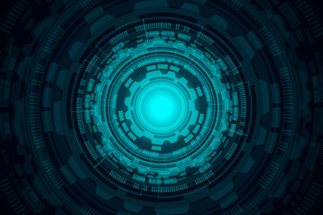 Futuristic Circle Machine Light Background