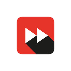 Next or Forward icon design, isolated on white background. from multimedia icon collection. vector illustration eps10