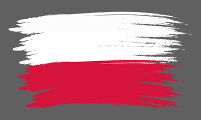 poland flag . abstract national flag of poland. vector illustration eps10