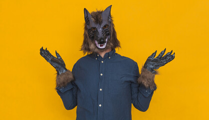 A werewolf making the gesture of not knowing