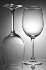 empty wine glass