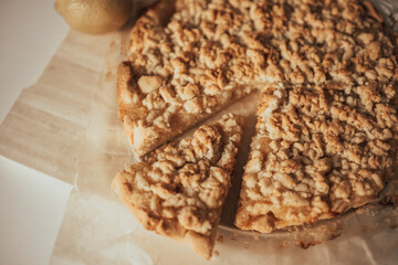 chip cookies on wooden table