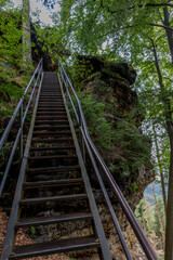 Obraz premium Treppe in der Sächsischen Schweiz