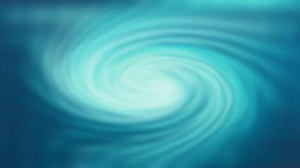 Abstract circular light blue gradient background. Water swirl, swirling radial blue blurred background. Fantasy artwork, abstract wallpaper.