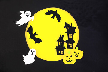 Greeting card for a happy Halloween.