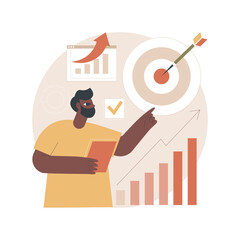 Performance management abstract concept vector illustration. Human resource discipline, HR management software, employee productivity, performance tracking, efficiency control abstract metaphor.