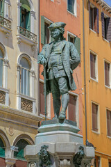 Statue of Carlo Goldoni, Venice, Italy