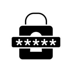 Password icon vector set. protection illustration sign collection. security symbol or logo.