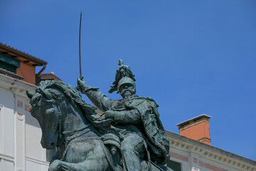 Naklejka premium Statue of Victor Emmanuel II, Venice, Italy