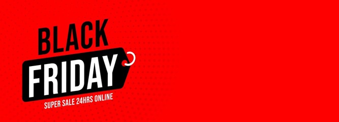 Black Friday super sale only 24 hour online banner