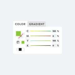 Color Swatch, Color Window, Color Selector, Design Element, Illustrator Window, Vector Illustration Background