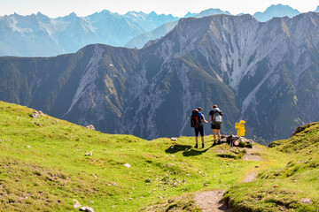 Naklejka premium Bergimpressionen Karwendel Österreich