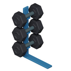 Fitness element - 3D icon