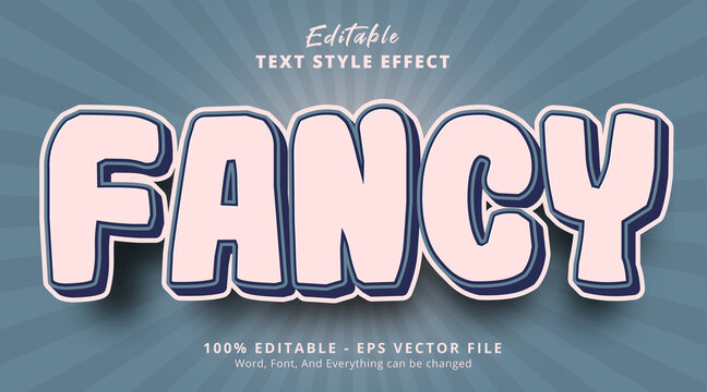 Editable Text Effect, Fancy Text With Popular Color Combination Effect