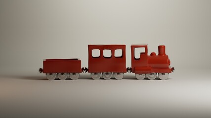Metal retro toy train