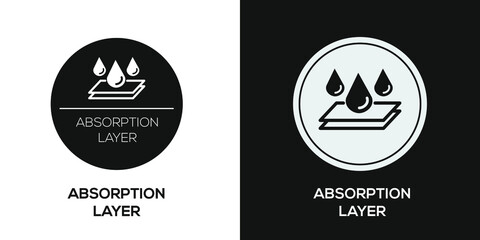 Creative (Absorption layer) Icon ,Vector sign.