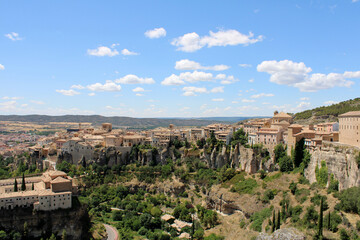 Fototapeta na wymiar General view of the old town of Cuenca