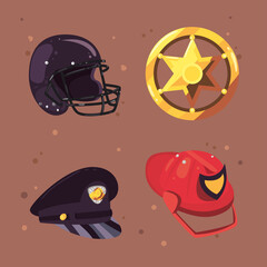 occupations set accessories