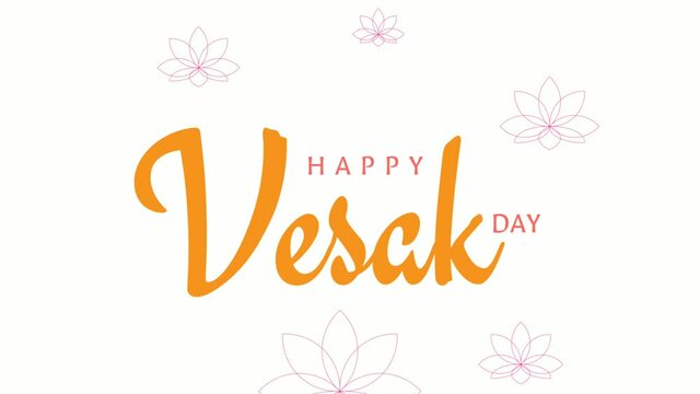 A Greeting Design About Happy Vesak Day or Buddha Purnima . Vesak is a holiday traditionally observed by Buddhists and some Hindus in South and Southeast Asia