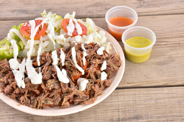 Stew exican food whith background horizaontal