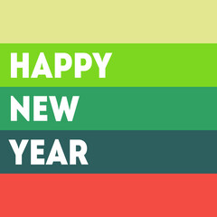 Abstract illustration for the new year for poster, background or card. Vector. Inscription 