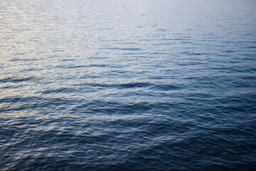 Ripples on the water. Little waves on sea