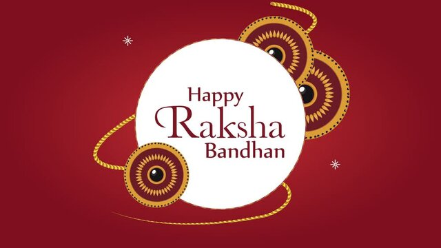 happy raksha bandhan lettering with wristbands